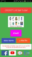 CRICKET LIVE Ball TO BALL(বাংলায় ধারাভাষ্য) plakat