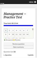 Management Online Practise Test App تصوير الشاشة 1