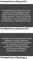 Nobel Winners 2017 تصوير الشاشة 1