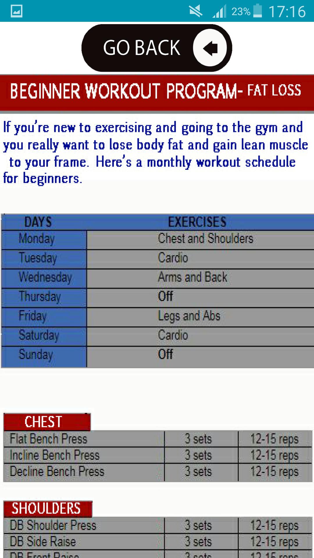 Gym Workout Daily Routine Fat Loss Or Weight Gain For