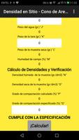 Método Cono de Arena - Densidad en Sitio (Campo) Screenshot 2