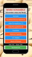 Word Scramble Plakat