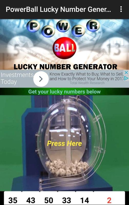 PowerBall Lucky Number Generator for Android - APK Download
