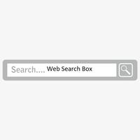 Web Search Box Affiche