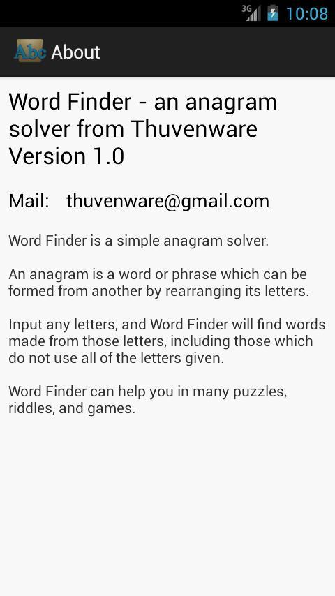 Anagram Solver Free For Android Apk Download