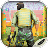 Paintball Arena Herausforderung Zeichen