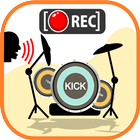 Real drum with voice icon
