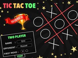 Tic Tac Toe : Neon, Glow And Emoji Themes स्क्रीनशॉट 1