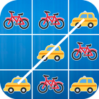 Tic Tac Toe - Car Vs Bicycle 아이콘