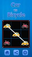 Tic Tac Toe - Car Vs Bicycle Affiche