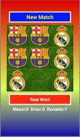 tic tac toe barca vs real Plakat