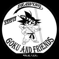 Nouveau dessin Easy Goku And Friends Affiche