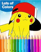 Pikachu coloring page 🎈 poster