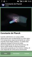 Constante de Planck capture d'écran 1