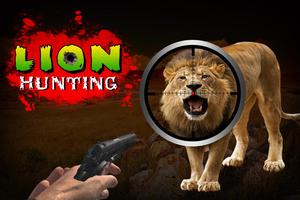 3D Sniper Shooter Wild Lion Hunting Affiche
