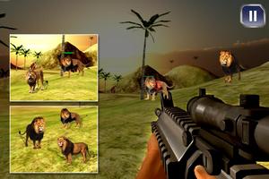 3D Sniper Shooter Wild Lion Hunting capture d'écran 2