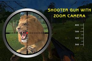 3D Sniper Shooter Wild Lion Hunting capture d'écran 3