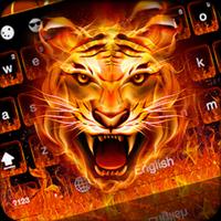 Fire Tiger Wallpapers Affiche