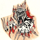 Tiger TATTOO Wallpaper icône