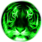 Cool Neon Tiger 3D Screen Wallpapers 2018 icône