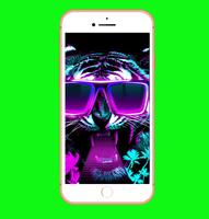 Cool Neon Tiger 3D Screen Wallpapers 2018 capture d'écran 2