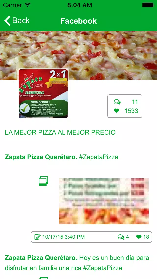 Descarga de APK de Zapata Pizza para Android