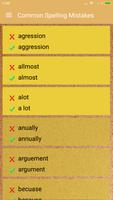 Common Spelling Mistakes capture d'écran 3