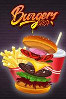 Burger Shop الملصق