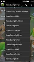 Audio Kicau Master Burung Kecil capture d'écran 2