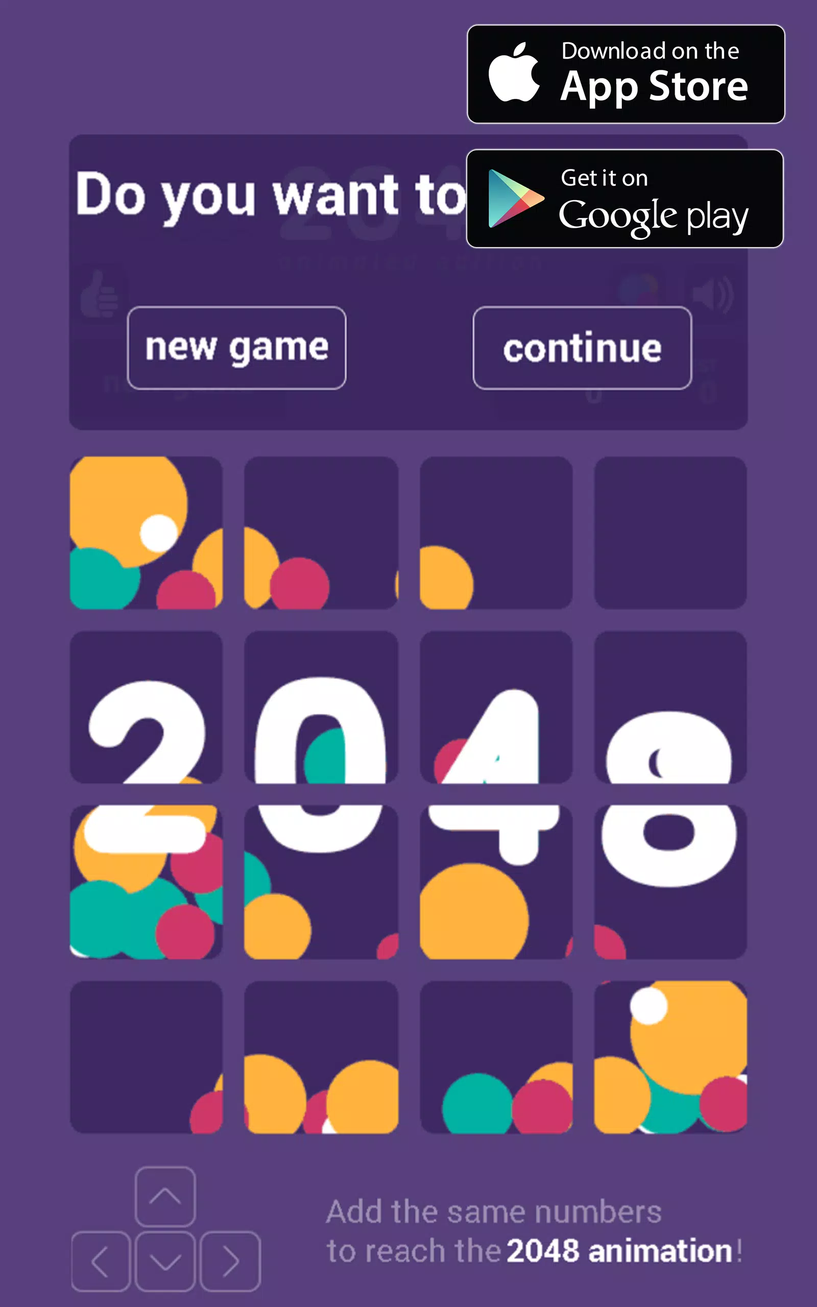 2048 game - Animated edition