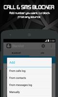 Call & SMS blocker - Blacklist capture d'écran 1