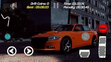 Drift Racing Dodge Charger Simulator Game Affiche