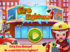 Firefighters City Fire Rescue poster