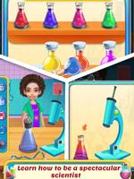 विज्ञान प्रयोगशाला - वैज्ञानिक लड़की स्क्रीनशॉट 1