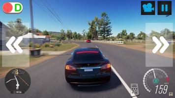 City Driver Tesla Model S Simulator Affiche