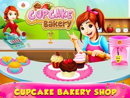Cupcake Bakery Shop - Kids Food Maker Games Affiche