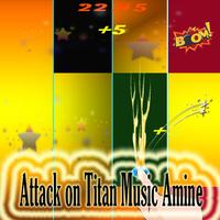Attack on Titan Piano Tap Affiche