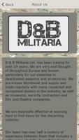 D&B Militaria poster