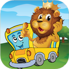 Animal Car Puzzles for Kids icône