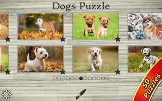 Perros rompecabezas juego niño Poster