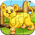 Zoo Animal Puzzle Games Kids آئیکن