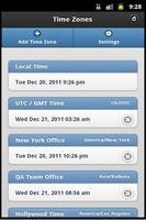 Time Zones Affiche