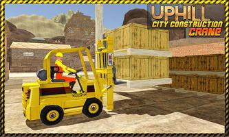 Uphill City Construction Crane : Road Builder 3D ảnh chụp màn hình 2