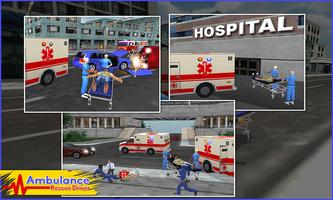 ขับรถกู้ภัยรถพยาบาล 2017 3D ภาพหน้าจอ 1