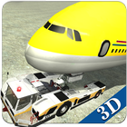 Icona aeroporto terra volo rigo 3D