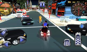 Police Bike Stunt Crime City Plakat