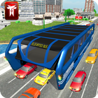 Elevated Bus Driving in City icône
