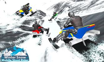 Winter Snowmobile Rider 3D screenshot 2