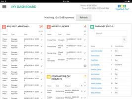 TimeClock Plus Mobile Manager постер