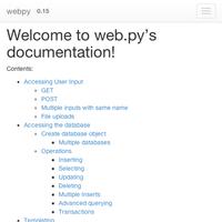 python web.py doc capture d'écran 1